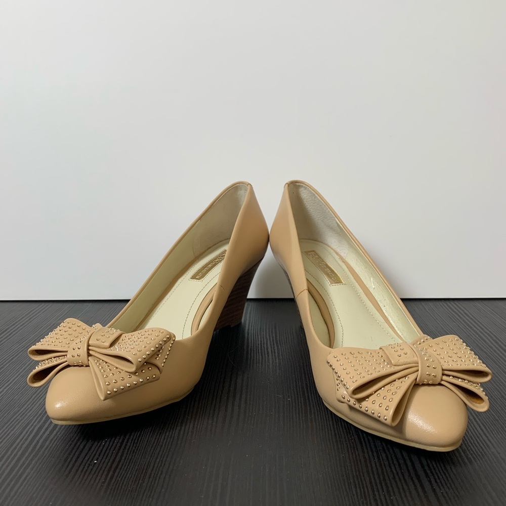BCBGeneration Wedges with Studded Bow